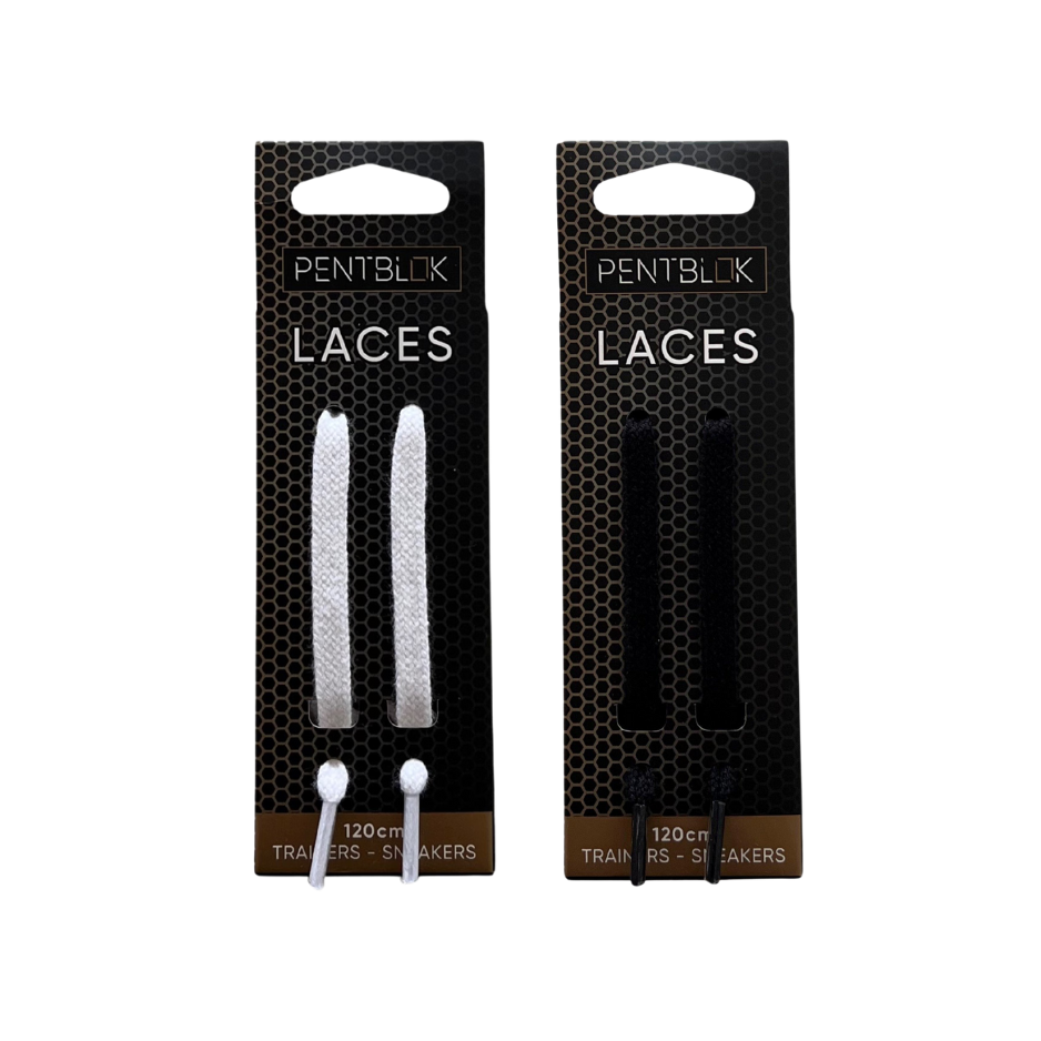 Shoe Laces (White & Black)
